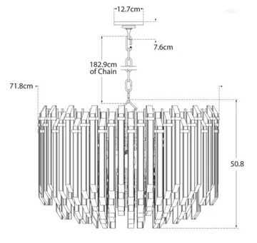ADELE LARGE - Brass chandelier by Visual Comfort Europe - view 3